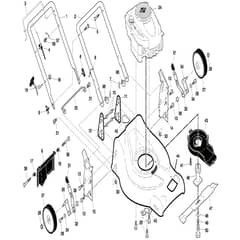 McCulloch M65B53 FD - 96141014202 - 2007-06 - Frame Parts Diagram