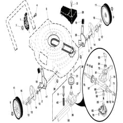McCulloch M65B56S DK - 96121000100 - 2008-06 - Drive Parts Diagram