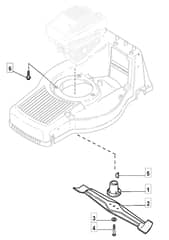 M6 PD/H - 2006 - 292552033/MO6 - Mountfield Rotary Mower Blade Diagram