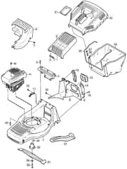 M6 SP COMBI - 2002 - 12-9604-77 - Mountfield Rotary Mower Main Assembly Diagram