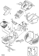 M6 SP TRI-CUT - 2003 - 12-9604-78 - Mountfield Rotary Mower Main Assembly Diagram