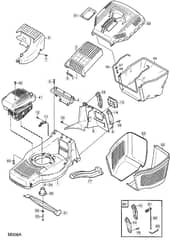 M6 SP TRI-CUT - 2003 - 12-9686-78 - Mountfield Rotary Mower Main Assembly Diagram