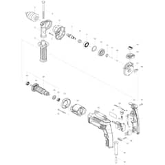 Makita M8103 - 13mm Hammer Drill - Power Tool Diagram