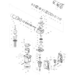 Makita M8600 - Demolition Hammer - Power Tool Diagram