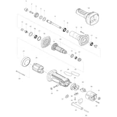 Makita M9100 - Die Grinder - Power Tool Diagram