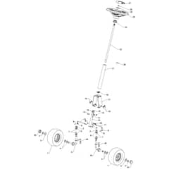 McCulloch M95-66X - 96021002301 - 2012-01 - Steering Parts Diagram