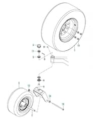 Husqvarna M-Zt61 Bf - Wheels & Tyres