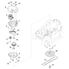 Viking MA339.1 C - Engine - Blade - Parts Diagram