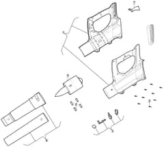 MAB 24 Li - 2018 - 275000123/M18 - Mountfield Blower Housing Diagram
