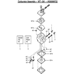 McCulloch MAC CAT 441 - 2008-05 - Carburettor Parts Diagram