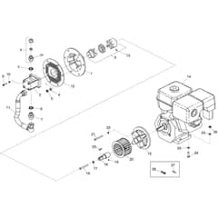 Belle Major 20-160X (PAN) - Pump & Motor Assembly