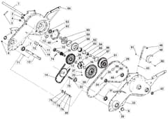 MANOR 103 B - 2010 - 210310023/M10 - Mountfield Tiller Chain Diagram