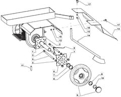 MANOR 360 G - 2008-2010 - 213600043/MO8 - Mountfield Tiller Optionals Diagram