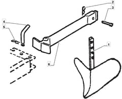 MANOR 500 G - 2008-2010 - 215000043/MO8 - Mountfield Tiller Plough Diagram
