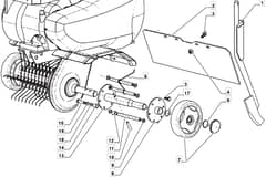 MANOR 75 RH - 2008-2010 - 217510033/MO8 - Mountfield Tiller Optionals Diagram