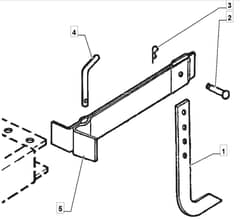 MANOR 75 RHX - 2008-2010 - 217510133/MO8 - Mountfield Tiller Bracket Diagram