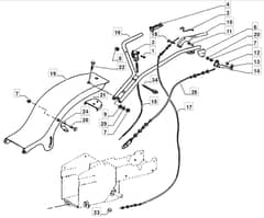 MANOR 87 B - 2009-2010 - 210870023/MO9 - Mountfield Scythe Handle Diagram