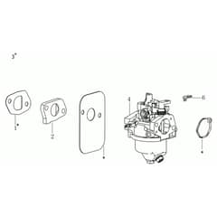 MAX 48 TK ALLROAD ALUMINIUM ( K655) EURO 5 - Oleo-Mac Rotary Mower Carburettor Diagram