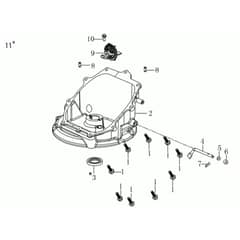 MAX 48 TK ALLROAD ALUMINIUM ( K655) EURO 5 - Oleo-Mac Rotary Mower Crankcase cover Diagram