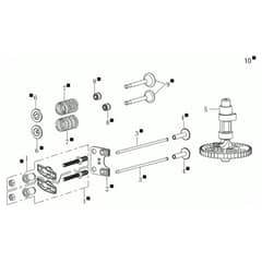 MAX 48 TK ALLROAD ALUMINIUM ( K655) EURO 5 - Oleo-Mac Rotary Mower Reed vavle kit Diagram
