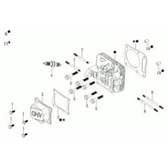 MAX 53 TK ALUMINIUM PRO (K805) EURO 5 - Oleo-Mac Rotary Mower Top cover Diagram
