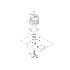 Cylinder, Piston, Crankshaft