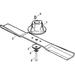 Viking MB140 - Engine - Blade - Parts Diagram