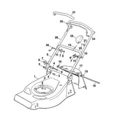 Viking MB140 - Handle - Parts Diagram