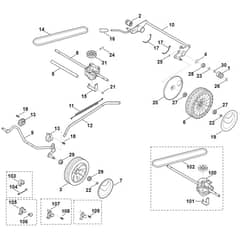 Viking MB248.3 T - Chassis - Gear Box - Parts Diagram