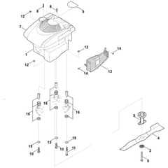 Viking MB3.1 RT - Engine - Blade - Parts Diagram