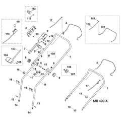 Viking MB400 - Handle - Parts Diagram