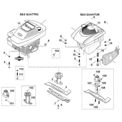 Viking MB400 X - Engine - Blade - Parts Diagram