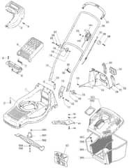 MB430 B - 2005 - 12-1581-89 - Mountfield Rotary Mower Main Assembly Diagram