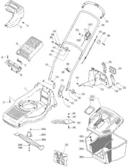 MB432 B - 2005 - 12-1586-89 - Mountfield Rotary Mower Main Assembly Diagram