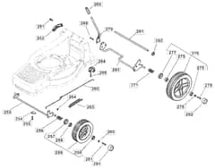 MB432 B - 2005 - 12-1586-89 - Mountfield Rotary Mower Wheels Diagram