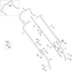 Viking MB443.0 - Handle - Parts Diagram