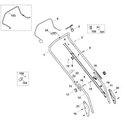 Viking MB443.0 T - Handle - Parts Diagram