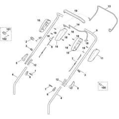 Viking MB443.1 T - Handle - Parts Diagram