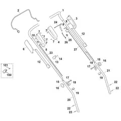 Viking MB448.0 T - Handle - Parts Diagram