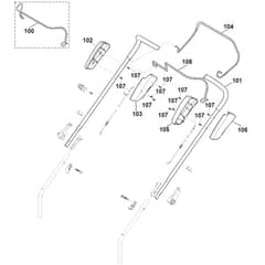 Viking MB448.1 T - Handle 1 - Parts Diagram
