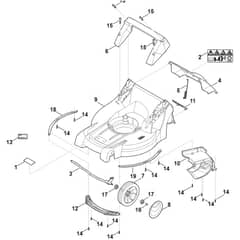 Viking MB448.1 T - Housing - Front Axle - Parts Diagram