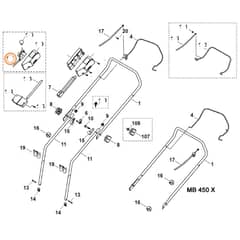 Viking MB450 X - Handle - Parts Diagram