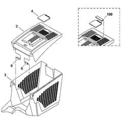 Viking MB455 BC - Grass Catcher Bag - Parts Diagram