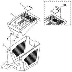 Viking MB455 MM - Grass Catcher Bag - Parts Diagram