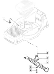 MB482 B - 2005-2007 - 12-5586-92 - Mountfield Rotary Mower Blade Diagram