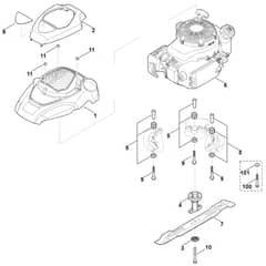 Viking MB4.0 RT - Engine - Blade - Parts Diagram