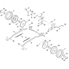 Viking MB4.0 RTP - Rear Axle - Height Adjustment - Parts Diagram