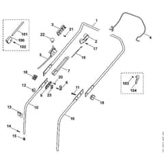 Viking MB500 - Handle - Parts Diagram