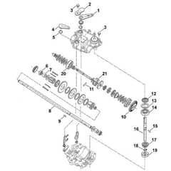 Viking MB505 C - Gear Head - Parts Diagram