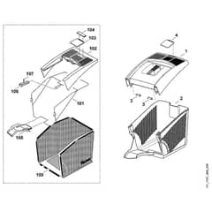 Viking MB505 C - Grass Catcher Bag - Parts Diagram